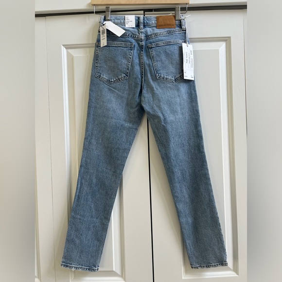 NWT Aritzia Denim Forum The Yoko High Rise Slim Light Wash Jeans Size 24W 28L - Picture 10 of 13